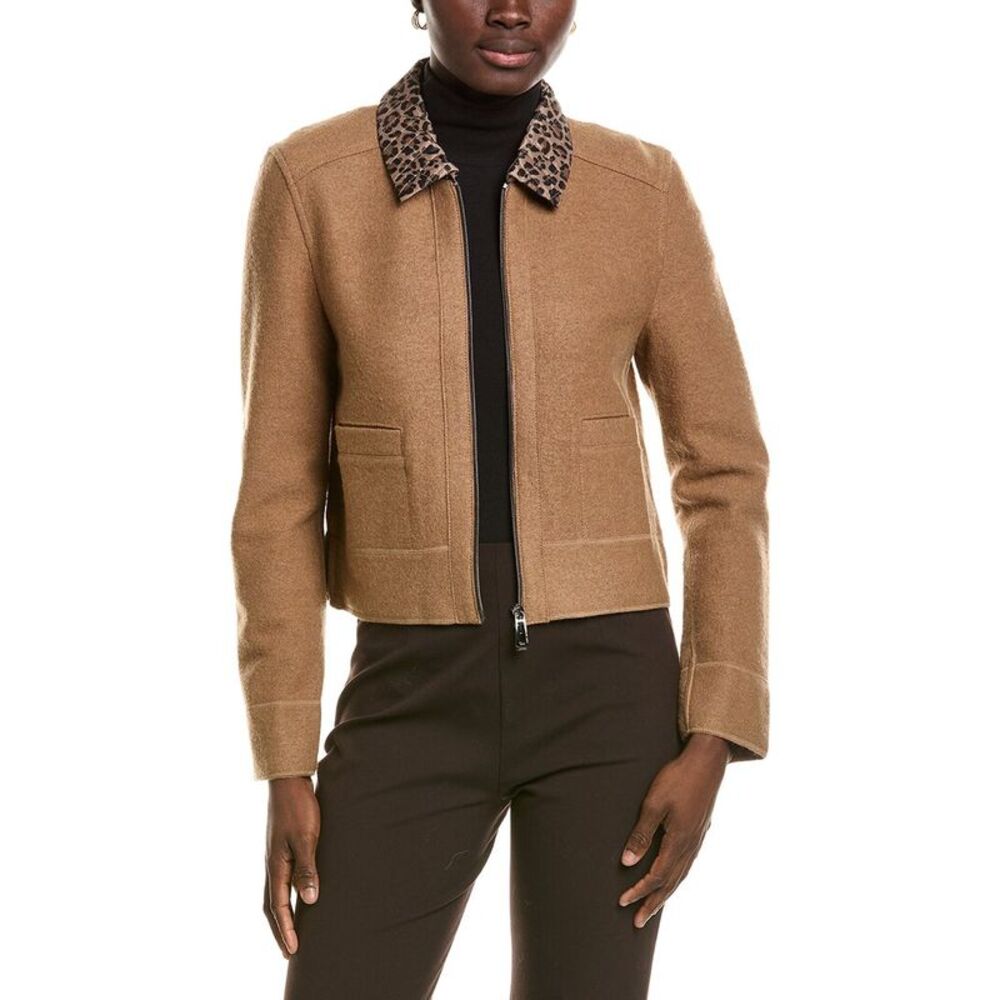 Marc Cain Womens Wool Jacket, Brown